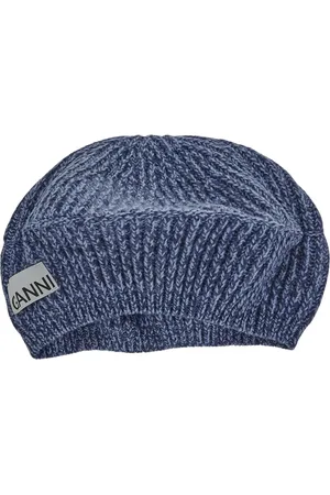 Ganni Dames, Accessoires, Blauw, Maat: ONE Size Wol