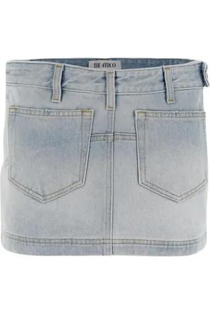 The Attico Dames, Rokken, Blauw, Maat: W26 Katoen