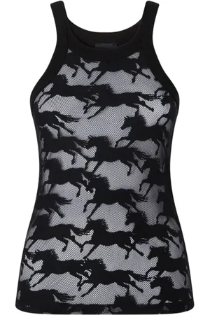 Pinko Dames, Tops, Zwart, Maat: S Katoen