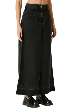 Palm Angels Dames, Rokken, Zwart, Maat: W26 Denim