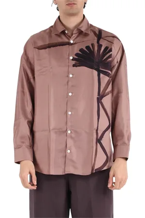 COSTUMEIN Heren, Overhemden, Roze, Maat: S Zijde