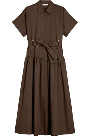 Max Mara Dames, Jurken, Bruin, Maat: S