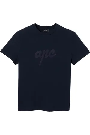 A.P.C. Heren, Tops, Blauw, Maat: L Katoen
