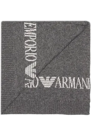 Emporio Armani Unisex, Accessoires, Grijs, Maat: ONE Size Wol