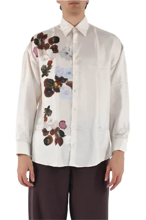 COSTUMEIN Heren, Overhemden, Wit, Maat: XL Zijde