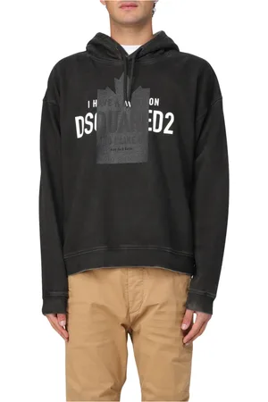 Dsquared2 Heren, Sweatshirts & Hoodies, Zwart, Maat: XL Fleece