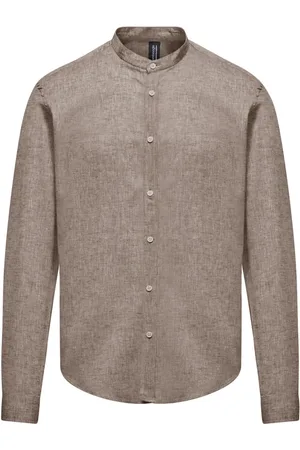 Bomboogie Heren, Overhemden, Bruin, Maat: 2XL Katoen