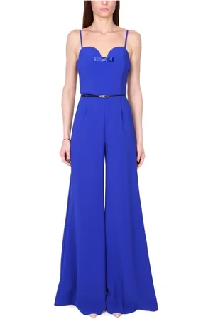 Elisabetta Franchi Dames, Jumpsuits & Playsuits, Blauw, Maat: XL Poliester