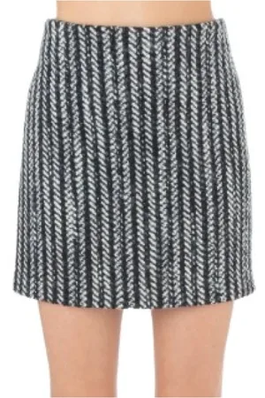Msgm Dames, Rokken, Zwart, Maat: S