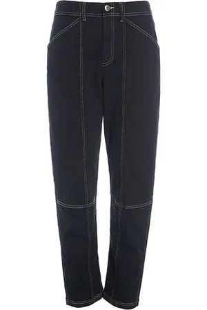 Bitte Kai Rand Dames, Jeans, Zwart, Maat: 2XL Katoen