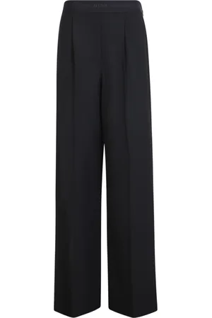Msgm Dames, Broeken, Zwart, Maat: M Wol