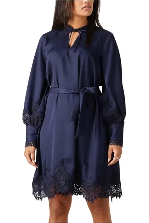 Bruuns Bazaar Dames, Jurken, Blauw, Maat: L Poliester