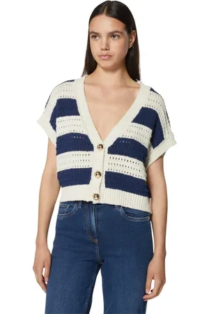 Silvian Heach Dames, Truien, Blauw, Maat: L Katoen