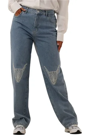Alix the label Dames, Jeans, Blauw, Maat: L Denim