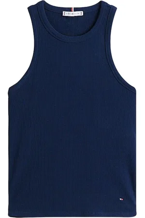 Tommy Hilfiger Dames, Tops, Blauw, Maat: XL Viscose