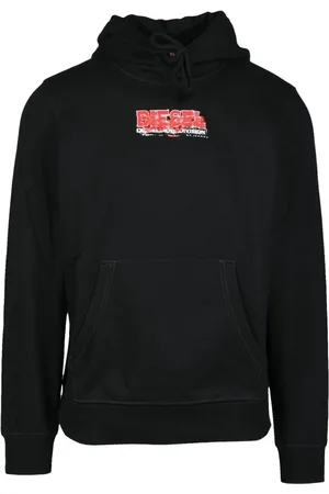 Diesel Heren, Sweatshirts & Hoodies, Zwart, Maat: M Katoen
