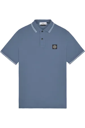 Stone Island Heren, Tops, Blauw, Maat: S Piqué