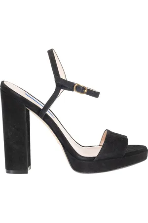 Stuart Weitzman Dames, Schoenen, Zwart, Maat: 38 1/2 EU Suède