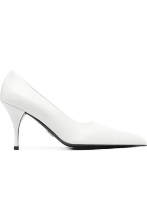 Prada Dames, Schoenen, Wit, Maat: 38 EU Leer