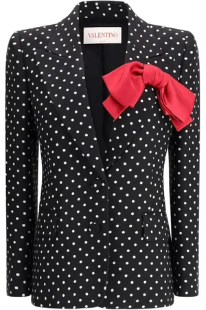 VALENTINO Dames, Jassen, Zwart, Maat: S Satijn