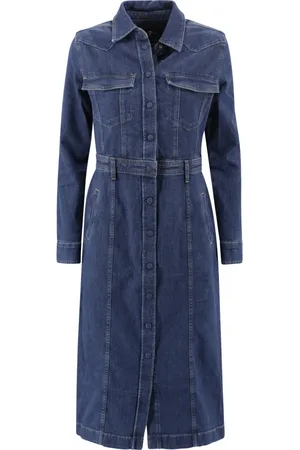 7 for all Mankind Dames, Jurken, Blauw, Maat: M Denim