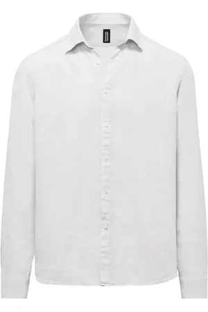 Bomboogie Heren, Overhemden, Wit, Maat: 3XL Linnen