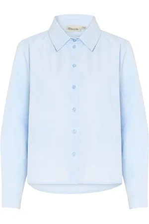 My Essential Wardrobe Dames, Blouses & Shirts, Blauw, Maat: 3XL Kasjmier