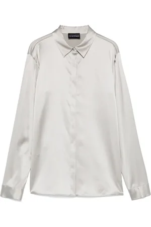 Emporio Armani Dames, Blouses & Shirts, Grijs, Maat: M