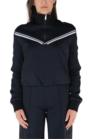 OFF-WHITE Dames, Sweatshirts & Hoodies, Zwart, Maat: S Polyamide