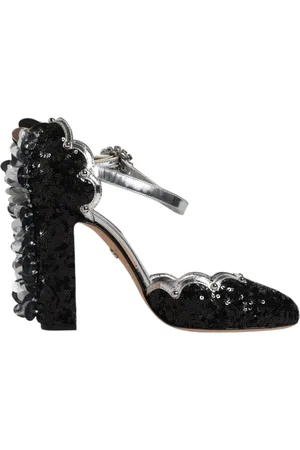 Dolce & Gabbana Dames, Schoenen, Zwart, Maat: 38 EU Leer