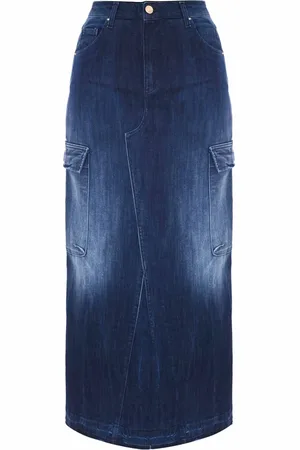 Kocca Dames, Rokken, Blauw, Maat: W28 Denim