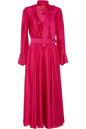 La DoubleJ Dames, Jurken, Roze, Maat: XS Leer