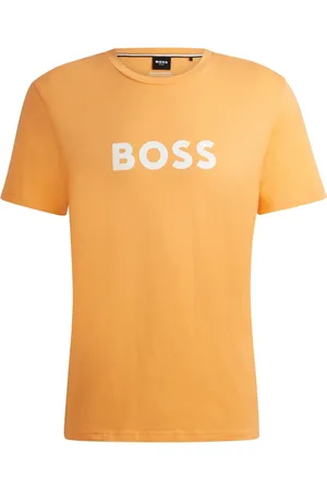 HUGO BOSS Heren, Tops, Oranje, Maat: XS Katoen