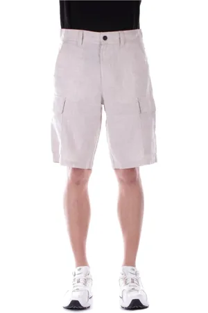 HUGO BOSS Heren, Korte broeken, , Maat: 2XL Linnen