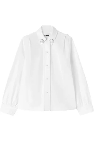 Jil Sander Dames, Blouses & Shirts, Wit, Maat: S Katoen