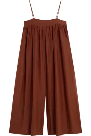 LIVIANA CONTI Dames, Jumpsuits & Playsuits, Bruin, Maat: S Katoen