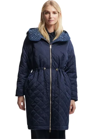 Kocca Dames, Mantels, Blauw, Maat: S Leer