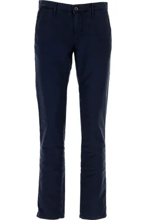 Incotex Heren, Broeken, Blauw, Maat: W31 Katoen