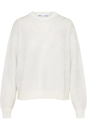 Jacob Cohen Dames, Truien, Wit, Maat: M Mohair