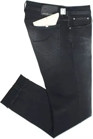 Jacob Cohen Heren, Jeans, Zwart, Maat: W36 Katoen