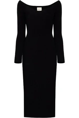 Khaite Dames, Jurken, Zwart, Maat: L Viscose