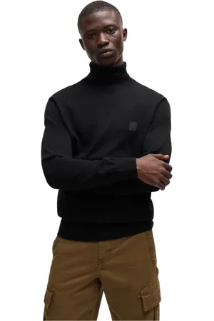 HUGO BOSS Heren, Truien, Zwart, Maat: 2XL Wol