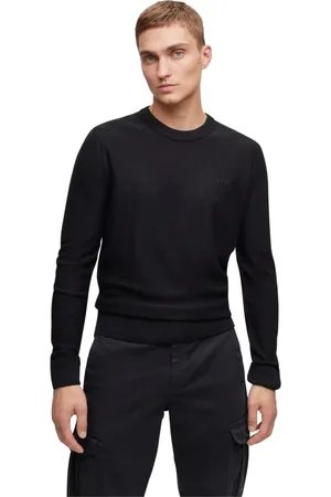 HUGO BOSS Heren, Truien, Zwart, Maat: XL Wol