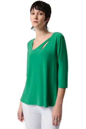 Joseph Ribkoff Dames, Blouses & Shirts, Groen, Maat: L