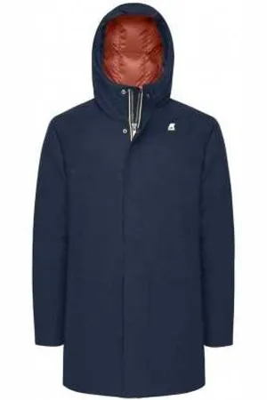 K-Way Heren, Mantels, Blauw, Maat: XL Katoen