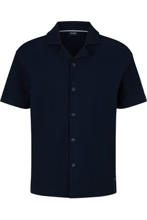 JOOP! Heren, Overhemden, Blauw, Maat: L Katoen