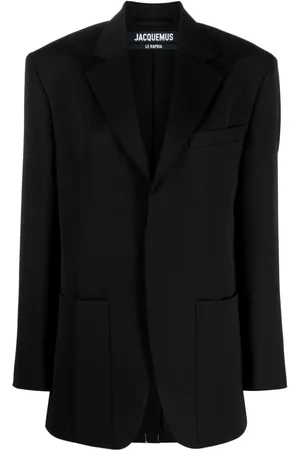 Jacquemus Dames, Jassen, Zwart, Maat: S Wol
