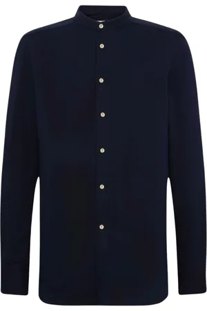 Kiton Heren, Overhemden, Blauw, Maat: XL Katoen