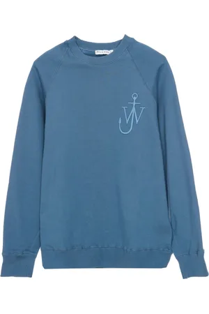 J.W.Anderson Heren, Sweatshirts & Hoodies, Blauw, Maat: M