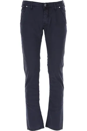Jacob Cohen Heren, Broeken, Blauw, Maat: W40 Katoen